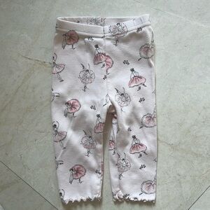 Gymboree Girls Pink Ballet Dancer Leggings Sz 6-12 mos